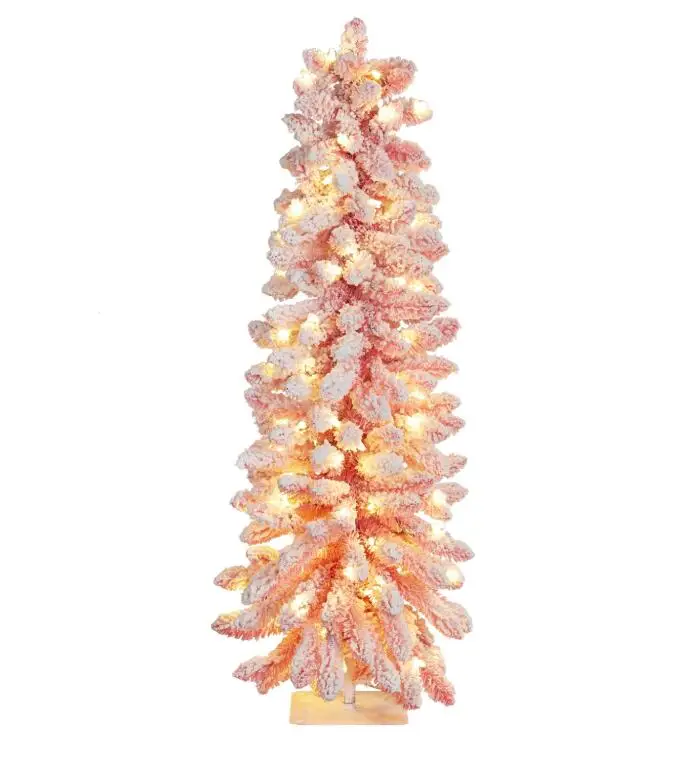 
Supply Pe&Pvc Top Grade Artificial Pink Christmas Tree For Decoration 