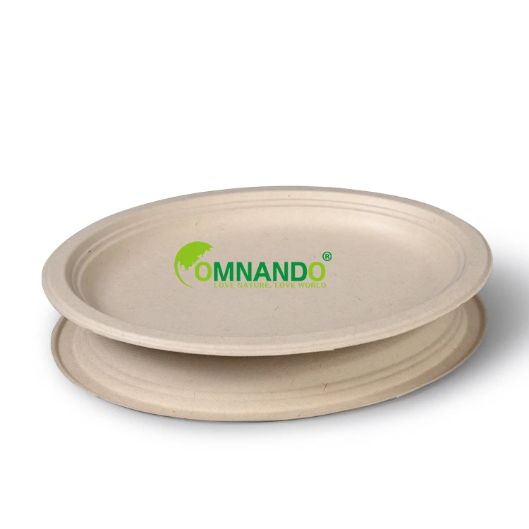 

Natural alternative disposable tableware 12 inch oval plate