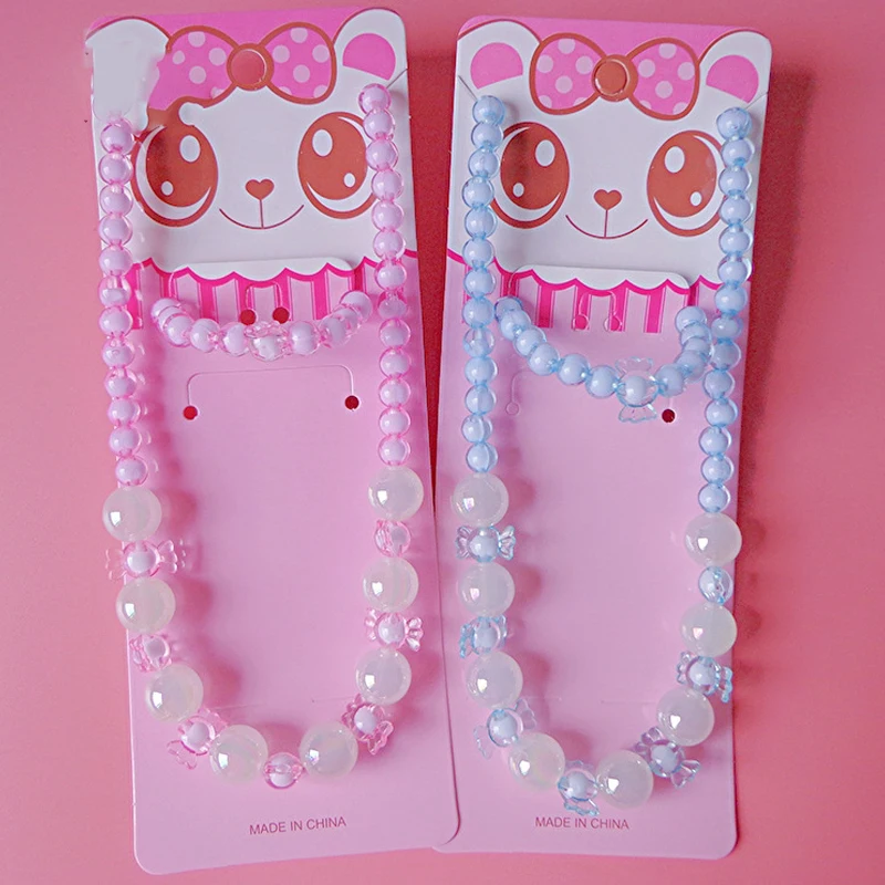 

Newest High Quality Bead Jewelry Sets Cute Children Gifts Decorative Necklace, Picture shows