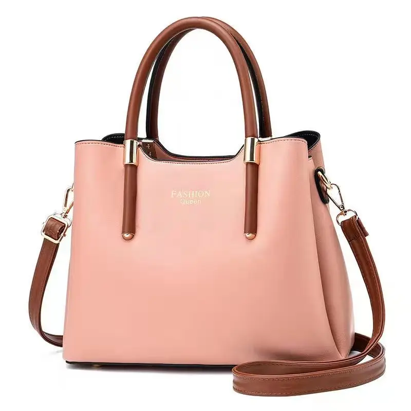 

New designer wholesale fashion luxury office lady female purses tote shoulder bags soft pu leather big capacity women handbags, Black,green,pink,light green,brown,red,khaki