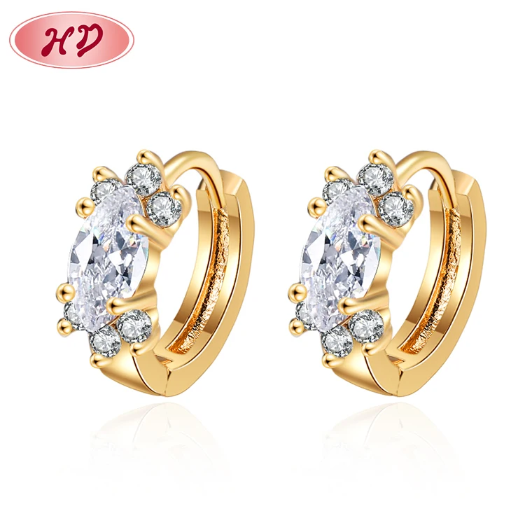 

2022 New Wholesale Fashion jewelry Gold plated Huggie designer latest earrings for women