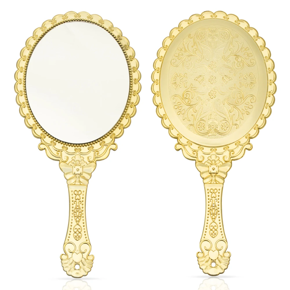 

Hd7Gold Custom Private Label Logo Hand Mirror Gold,Gold Hand Mirror,Gold Hand Held Mirror, Gold/silver/customized