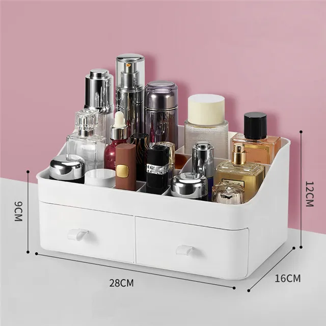 

New Cosmetic Storage Box Ra Drawer Desktop Dressing Table Skin Care Sundries Storage, As pictures