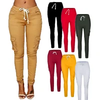 

Factory Price High Quality Casual Ladies Trousers Pants Jogger Cargo Pants Women