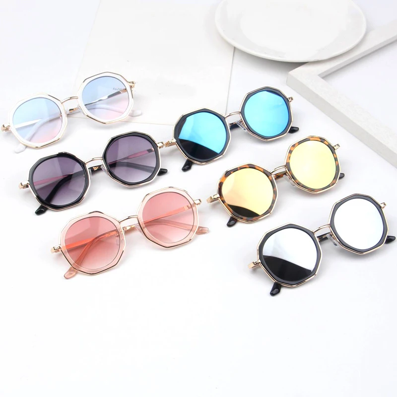 

SKYWAY In Stock New Fashion UV400 4-10 Years Old Trendy Children Metal Sunglasses