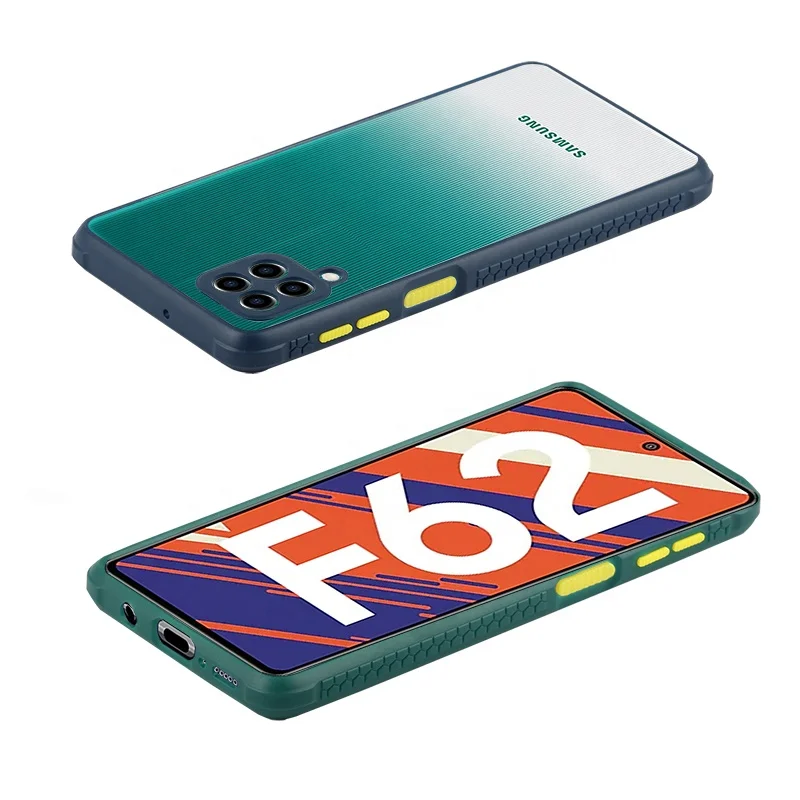 

New Arrival Hard PC+TPU Shockproof mobile phone accessories cover for Samsung F62/M62/A32 5G, 6 colors