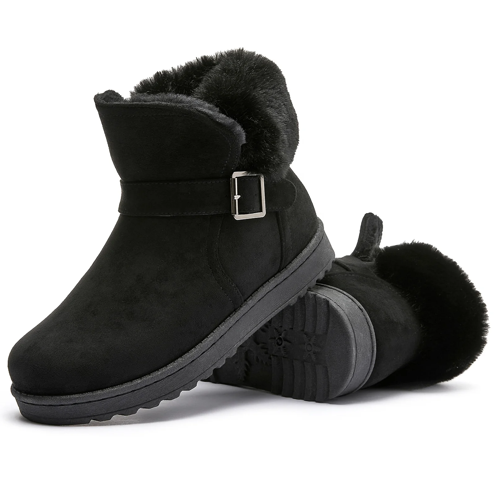 

Brand new Black Buttons winter shoes for women winter boots women 2020 safety ugghe boots for women sale, Black brown