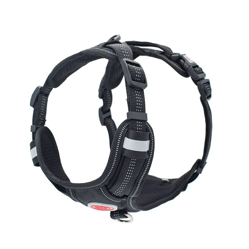 

Pet Supplies Adjustable Nylon Oxford Pet Harness Dog Harness Vest With Handle