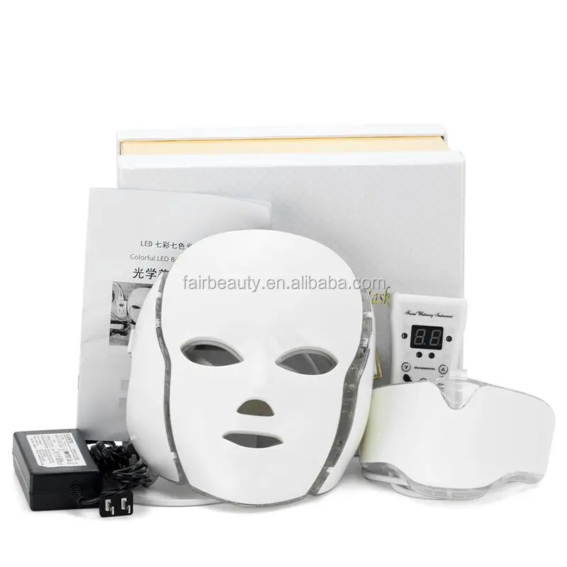 

High quality 7 colors mascara led light therapy mask PDT facial whitening LED mask for home, Bule/red/ green