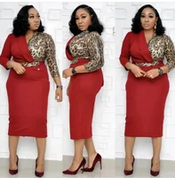 

African casual dress Women Ladies Office Dresses Bodycon Slim Pencil Dress