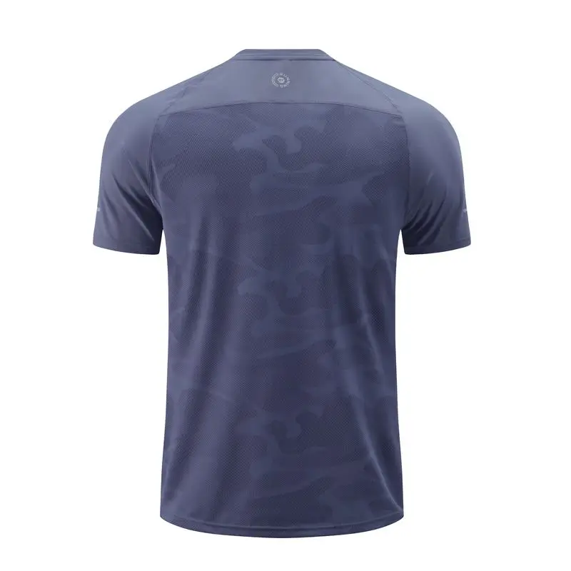 

Sports Custom Printed Fitness Breathable Quick Dry Slim Athletic O-neck Blank Gym Spandex Polyester Running Men's T-shirts