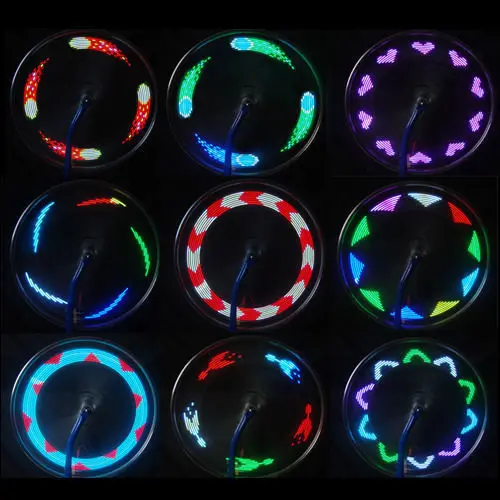 

30 Patterns Change Easy To Install Waterproof Led Safety Tire Lights Bike Accessories Bicycle Spoke Bike Wheel Lights