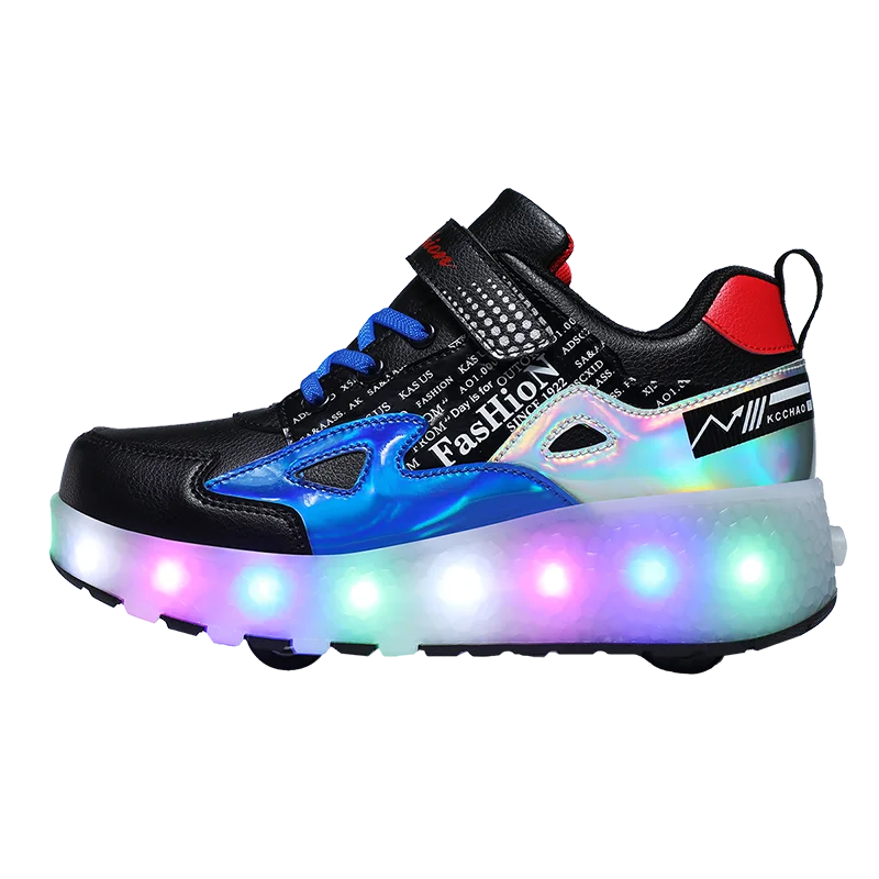 

2020 New two-wheels rechargeable luminous colorful light led skate roller shoes, Bright color,colorful,make your roller skate led shoes