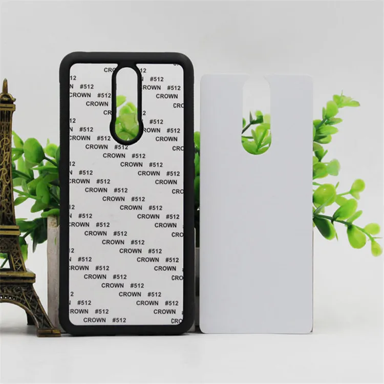 

2D Sublimation Plastic Blank Cover Mobile Case With Metal Plate For OPPO F11 Pro Cell Phone Case, White, black, clear