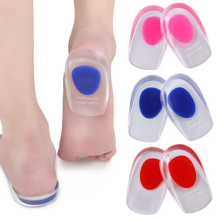 

Silicone Gel Cushion Insole Shoe Back Heel Pad Clear Anti Slip Insole, Transparent