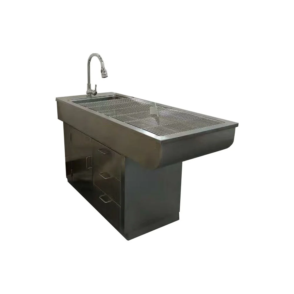 
Animals clinic stainless steel wet table with faucet for dogs surgery 