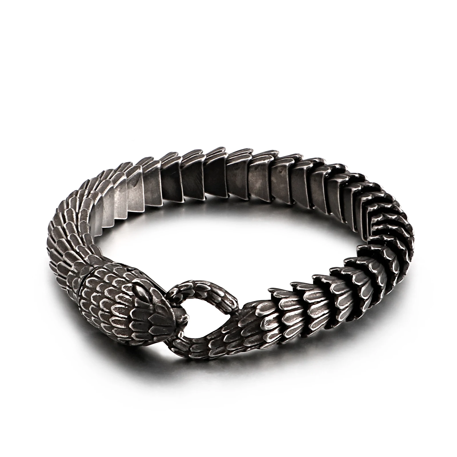 

KALEN personalized bracelet snake bangle for men, Back