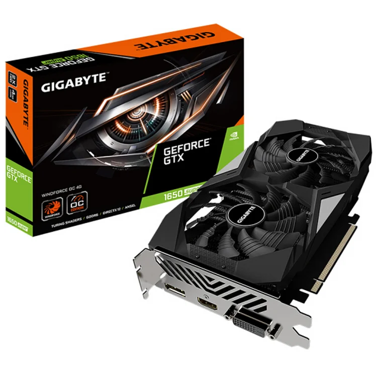 

Gigabyte GTX 1650 SUPER WF2OC wind magic 4G GDDR6 128bit eating chicken LOL computer game graphics card