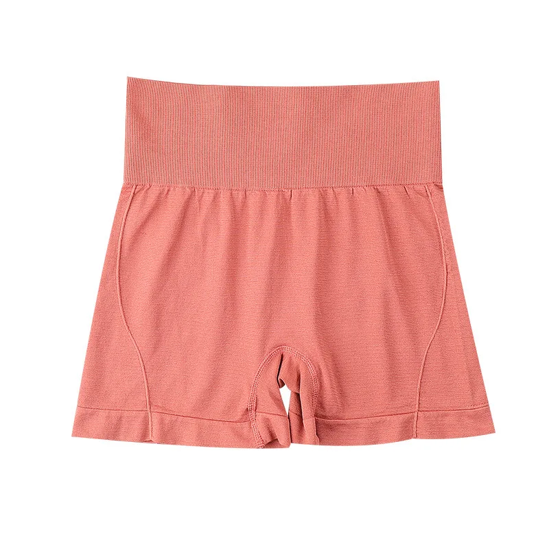 

High Waist Underwear Women's Belly Contracting Hip Lifting High Elastic Seamless Safety Pants Yoga Sports Base Boxer Briefs, Customized color