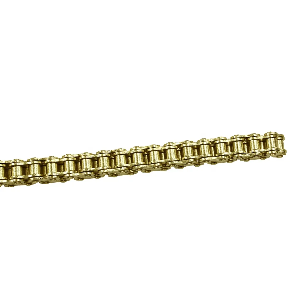 
motorcycle parts golden color 428H 132L links motorcycle chain 