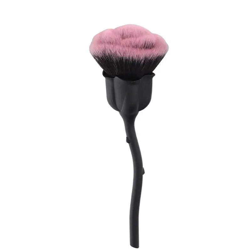 

Fisman Giant soft rose fixed makeup super large beauty brush, Black handle