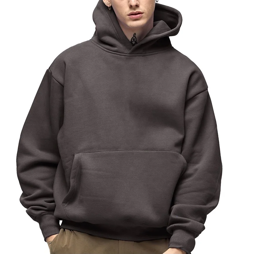 

2021 Custom Logo Heavyweight Blank Men's Hoodies Wholesale Oversized Streetwear 100% Cotton Hoodie With Printed Designs