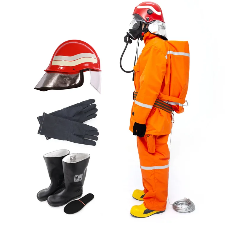 

Solas MED Two-piece fire-fighter suit for marine fire fighting