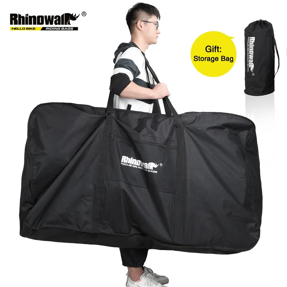 

Rhinowalk Folding Bicycle Carry Bag for 26 Inch Portable Cycling Bike Transport Case Travel Bicycle Storage bag, Black