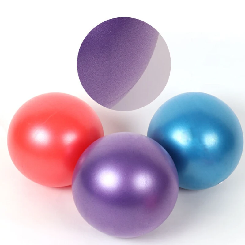 

Inflatable Fitness Pilates Exercise Gym Pump Balance Ball Training Yoga Ballon, Red blue pink gray