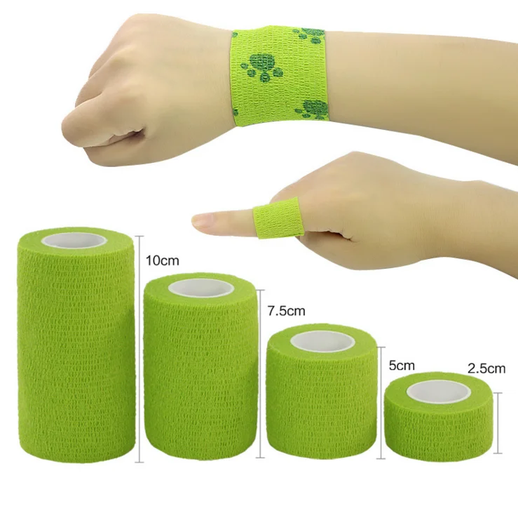 

Hot sale OEM elastic fashion sport Non-woven self-best-selling cohesive self-adhesive bandage