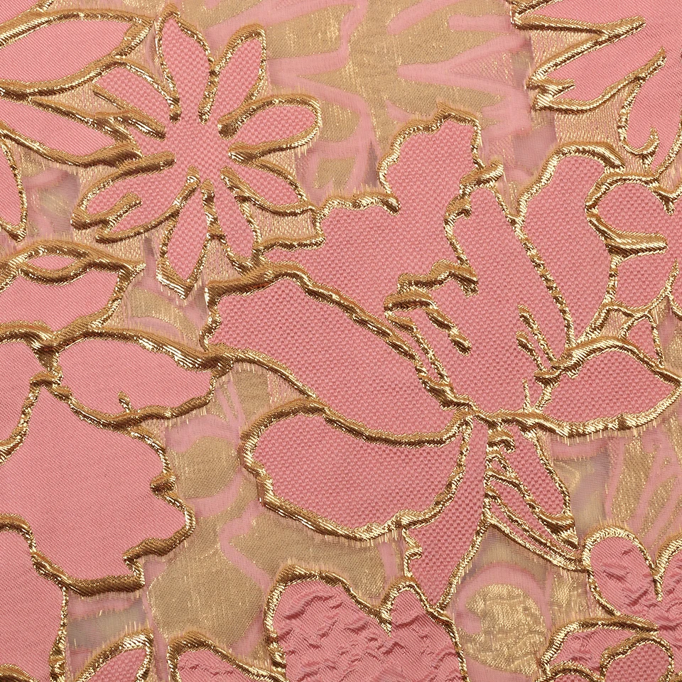 Unique Embroidery Fabric Party Dress Organza Fabric French Lace Tulle