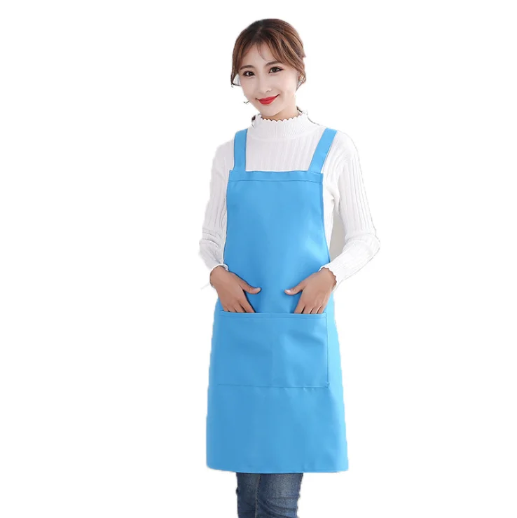 

wholesale fashion popular high quality Kitchen Work Clothes Bakery Thick Polyester Apron barista apron