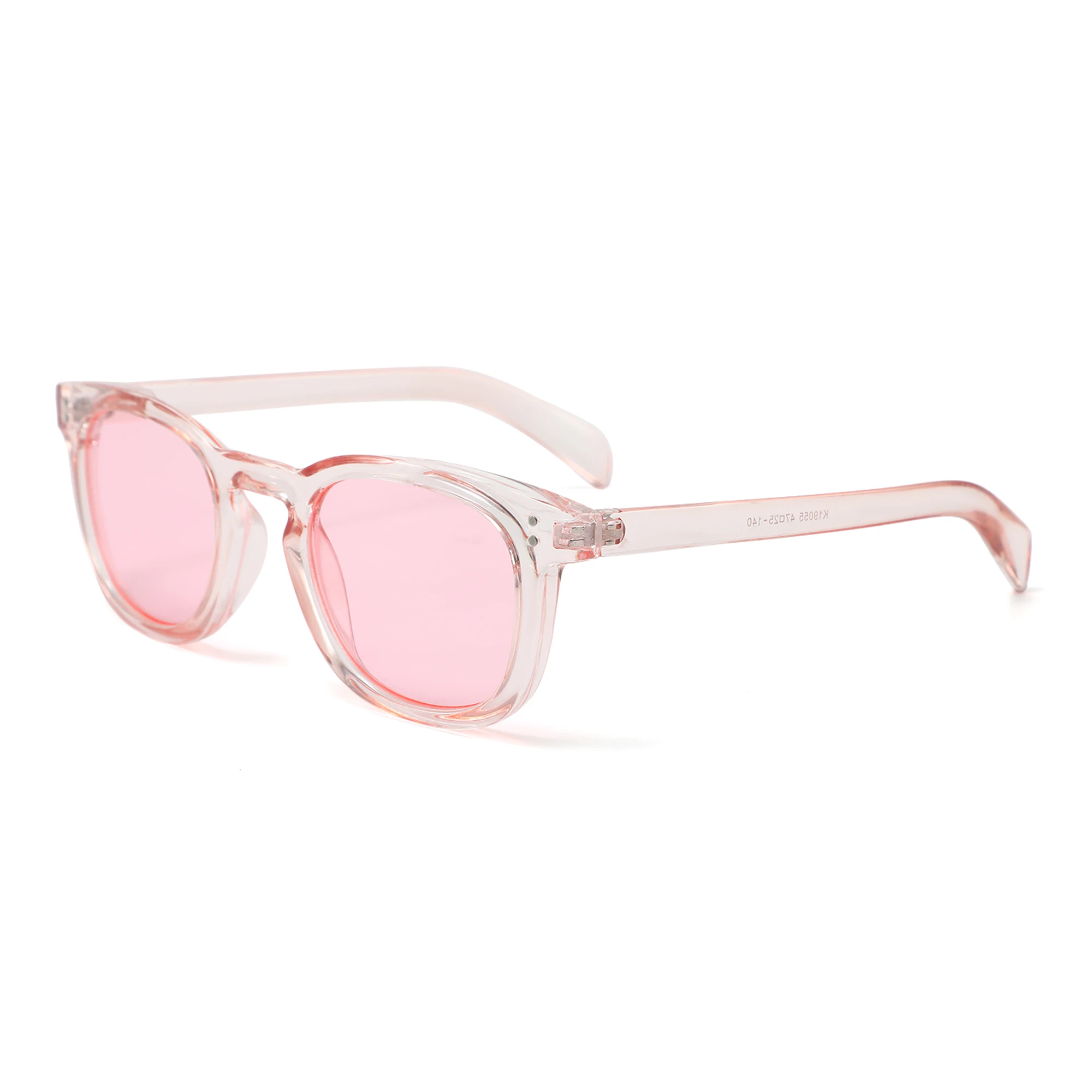 

CONCHEN 2023 fashion trending style sun glasses transparent frame customizable pink sunglasses