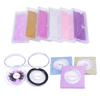 

hand made popular pretty low price empty eyelashes package box in stock with many styles lashes packaging