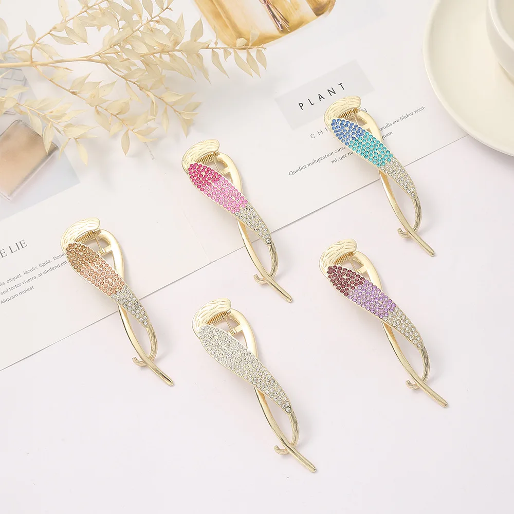 

MIO Korean Style Rhinestones Summer Temperament Hair Clip Ponytail Holder For Lady Women Wholesale Hairpins