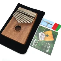 

Mini Wood musical instrument Kalimba 17 Keys Thumb Piano