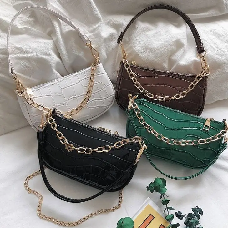 

2021 Factory Wholesale Young Lady Crocodile Messenger Bags Women Small Purses Handbags for Girls