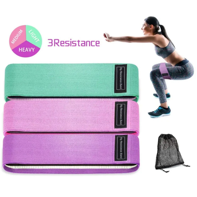

Ready Stock 3 Colors 3 Length Set Workout Bands With Carry Bag resistance bands workout bands set, Customized color