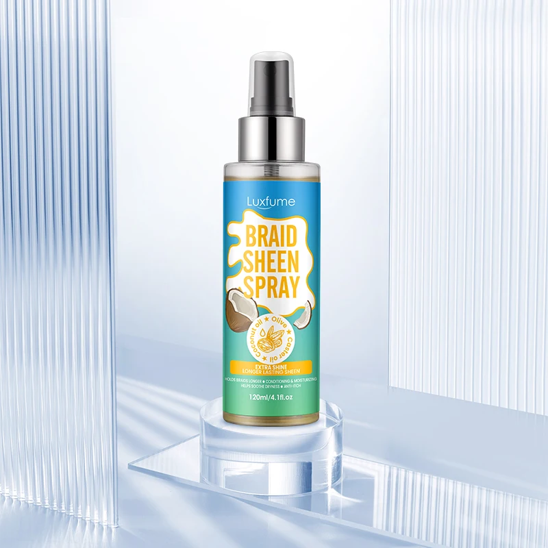 

luxfume Shining Moisturizing Anti-frizz Detangle Leave in Silkening Mist Extra Shine braid spray