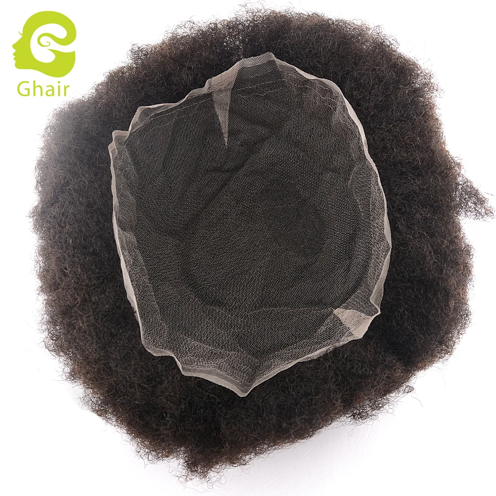 

Afro Curly Full Swiss Lace MEN TOUPEE, Human Remy Hair Natural Toupee for Men,Factory Direct Men Hair Replacement Toupee