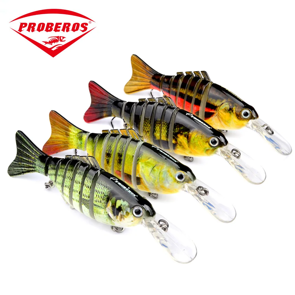 

7 Segments Fishing Lure Wobbler Lifelike Bait 112mm/14g Saltwater Deep Diving Hard Bait 6# Hook Swimbait Artificial Baits Tackle