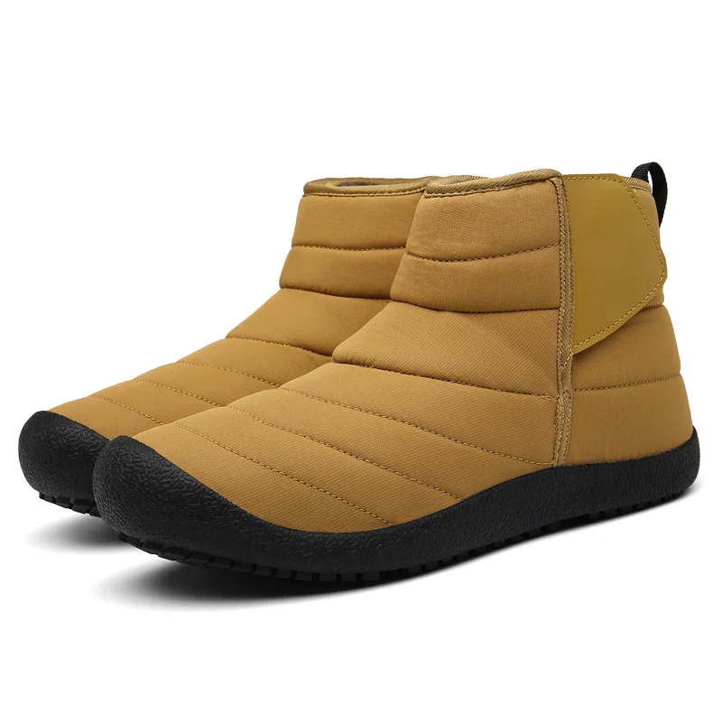 

Winter Outdoor Big Plus Fluffy Faux Plush Cotton Warm Shoes Men Women Snow Boots