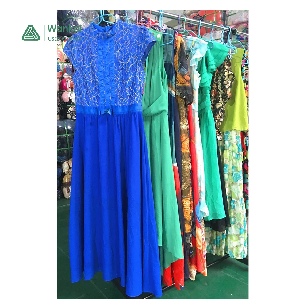 

A Strict Screening Process And The Variety Is Very Complete, Fashion Used Silk Korean Dresses Orange Bales, Mixed color