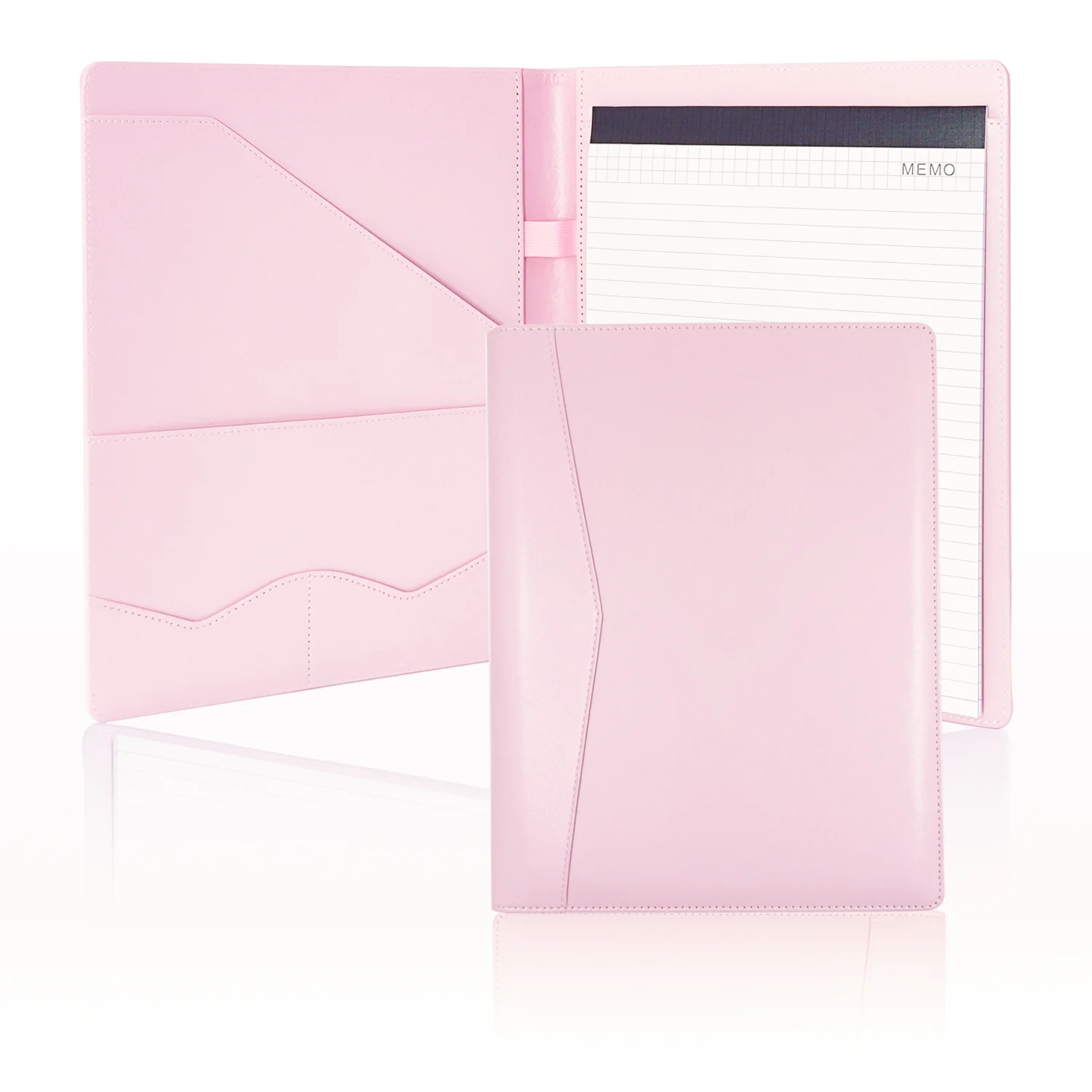 Leather Padfolio Portfolio Organizer Binder A4 for Business Card Legal Documents Interview Folder Letter-Sized Notepad Included