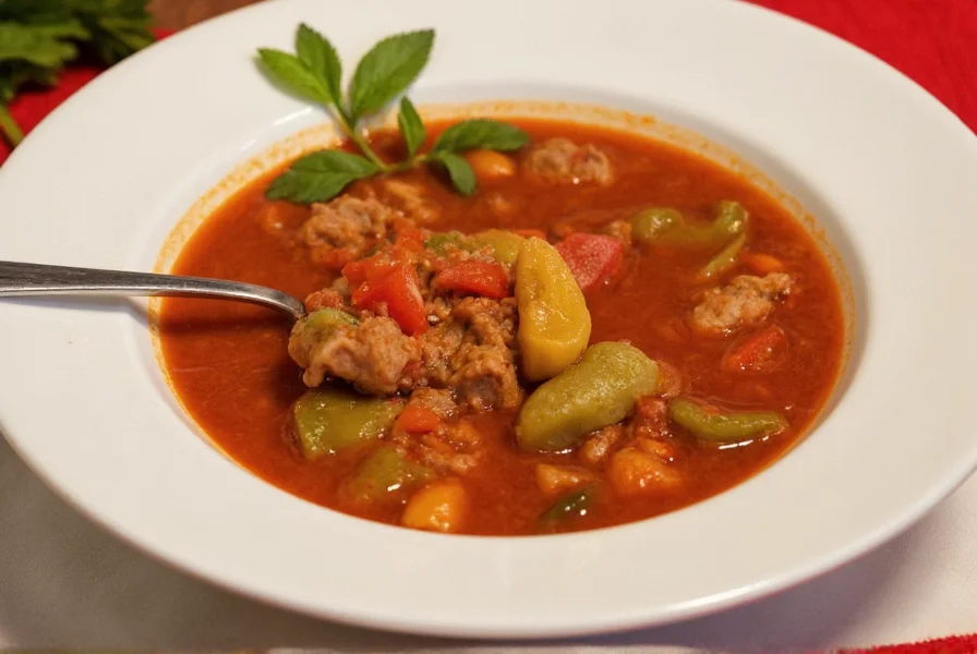 Classic Stuffed Bell Pepper Soup Recipe | Ready in 45 Minutes