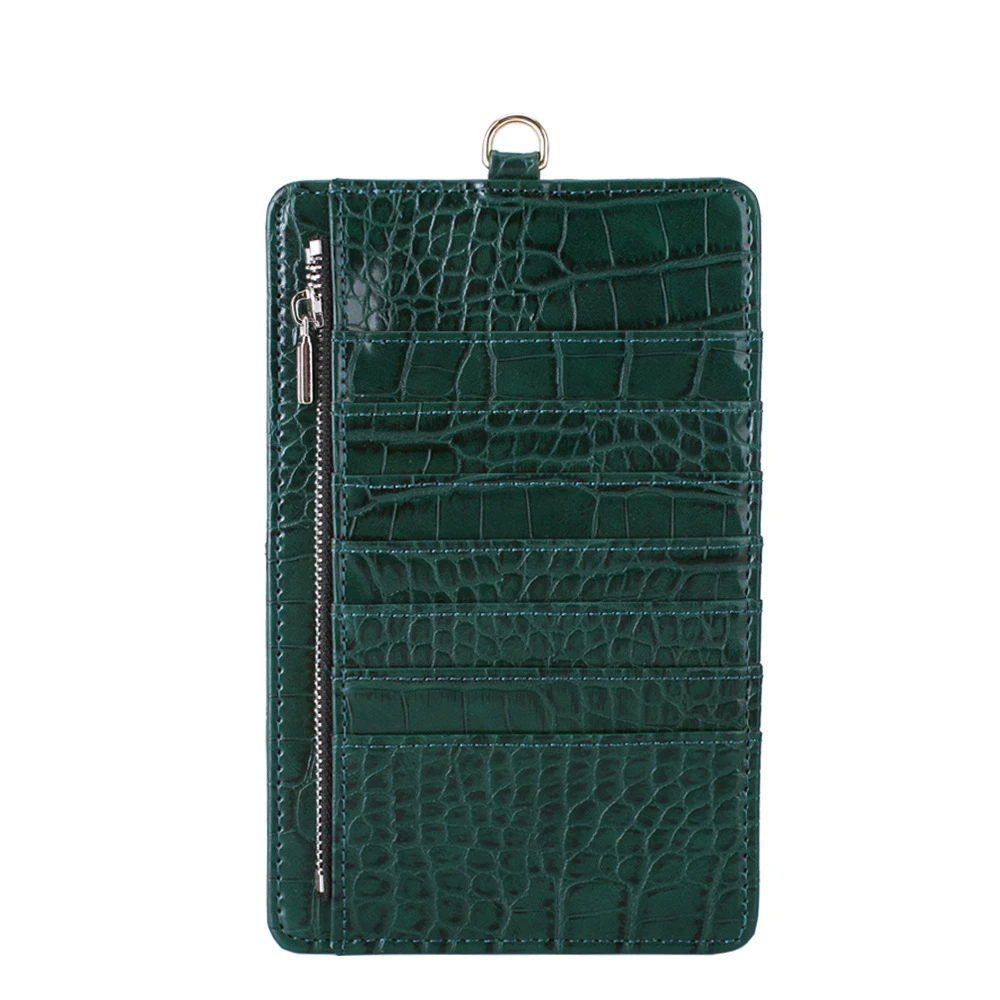 

2019 New Design Alligator Phone Card Wallet PU Rfid Blocking Card Wallet Card Holder