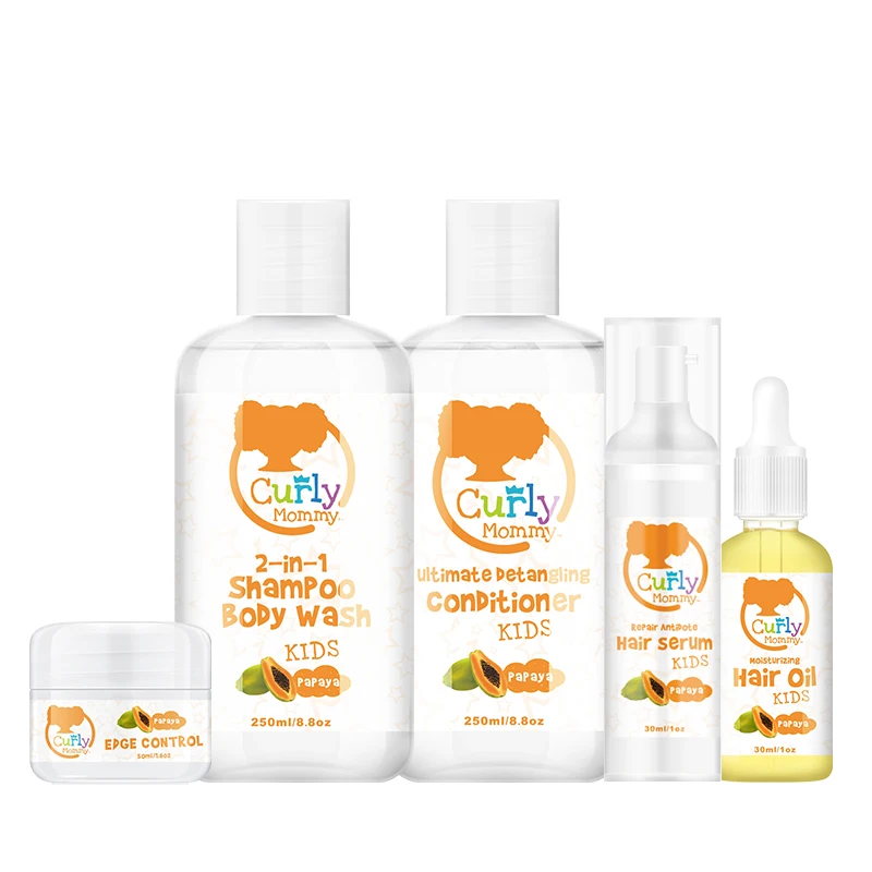 

Curlymommy Private Label Sultfate Free Organic Baby Hair Care Set