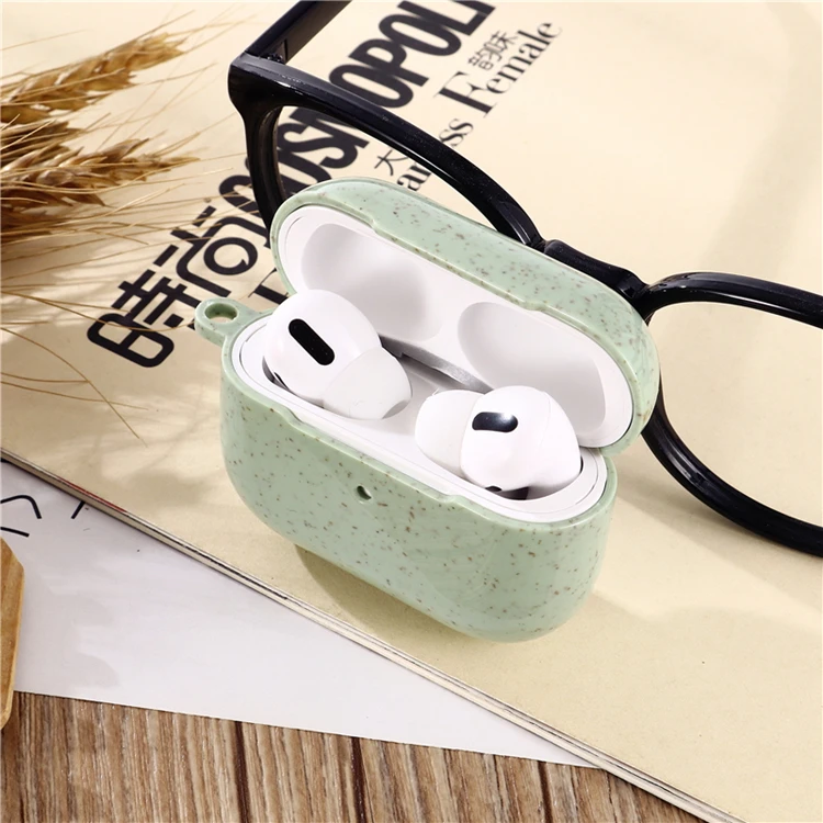 Eco-friendly Wheat straw degradable Earphone Liquid anti fall Shell air pods Earphone i12 tws For apple airpods pro 3 - ANKUX.COM