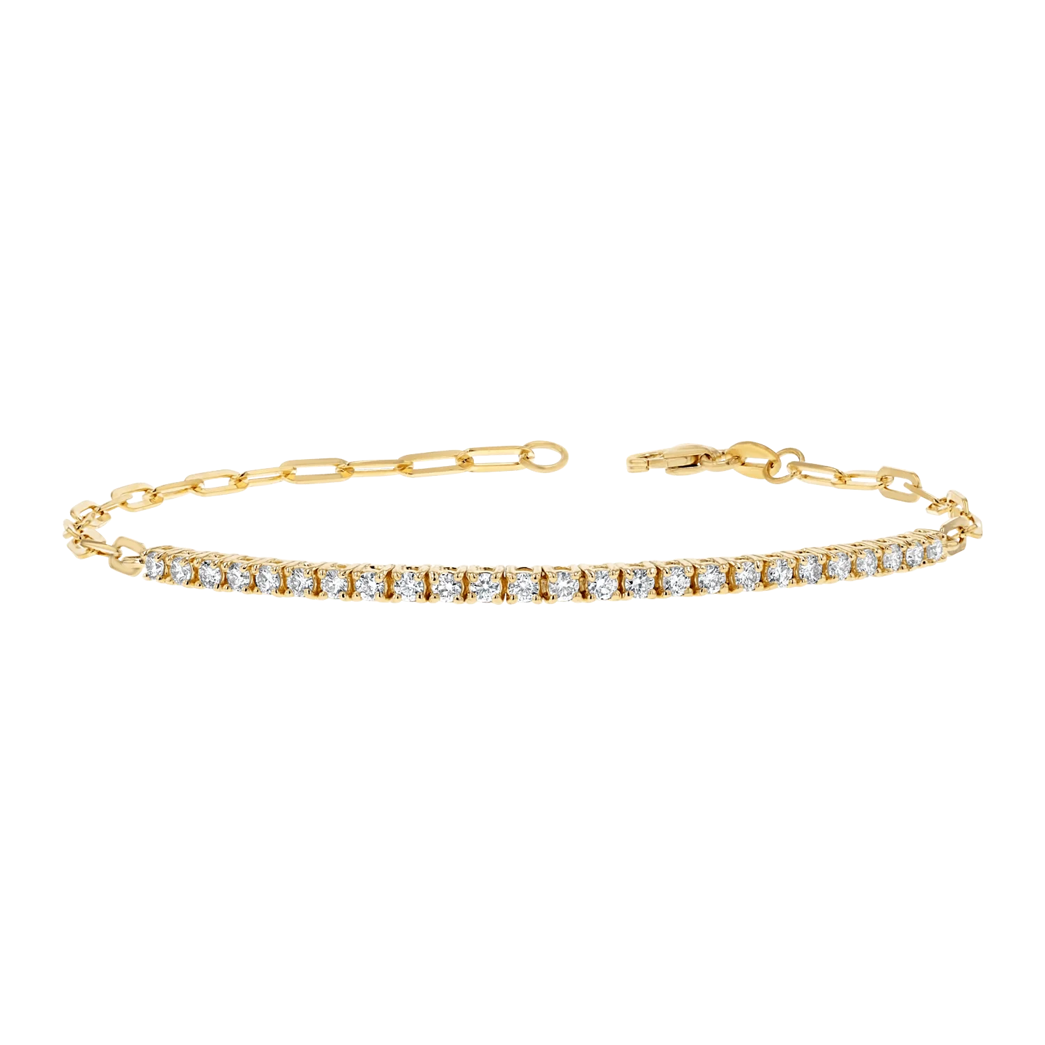

Wholesales 18K Gold Plated 925 Sterling Silver Chain Mix Tennis Bracelet for Women