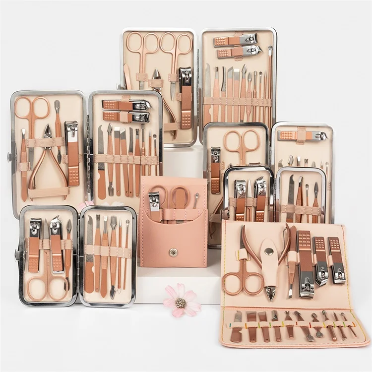 

Custom metal professional salon nail supply manicure pedicure nail clipper set accessories and nail tools, Picture color or customized